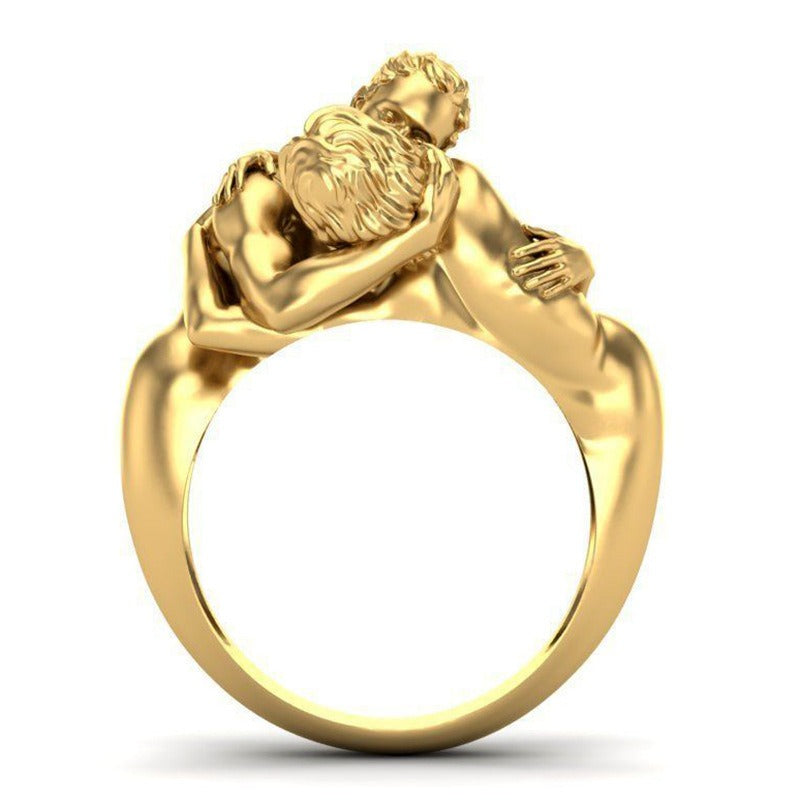 Wholesale Gold Male Female Love Art Rings